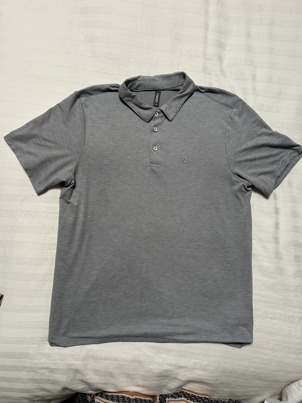 Vuori Men's Gray Performance Polo